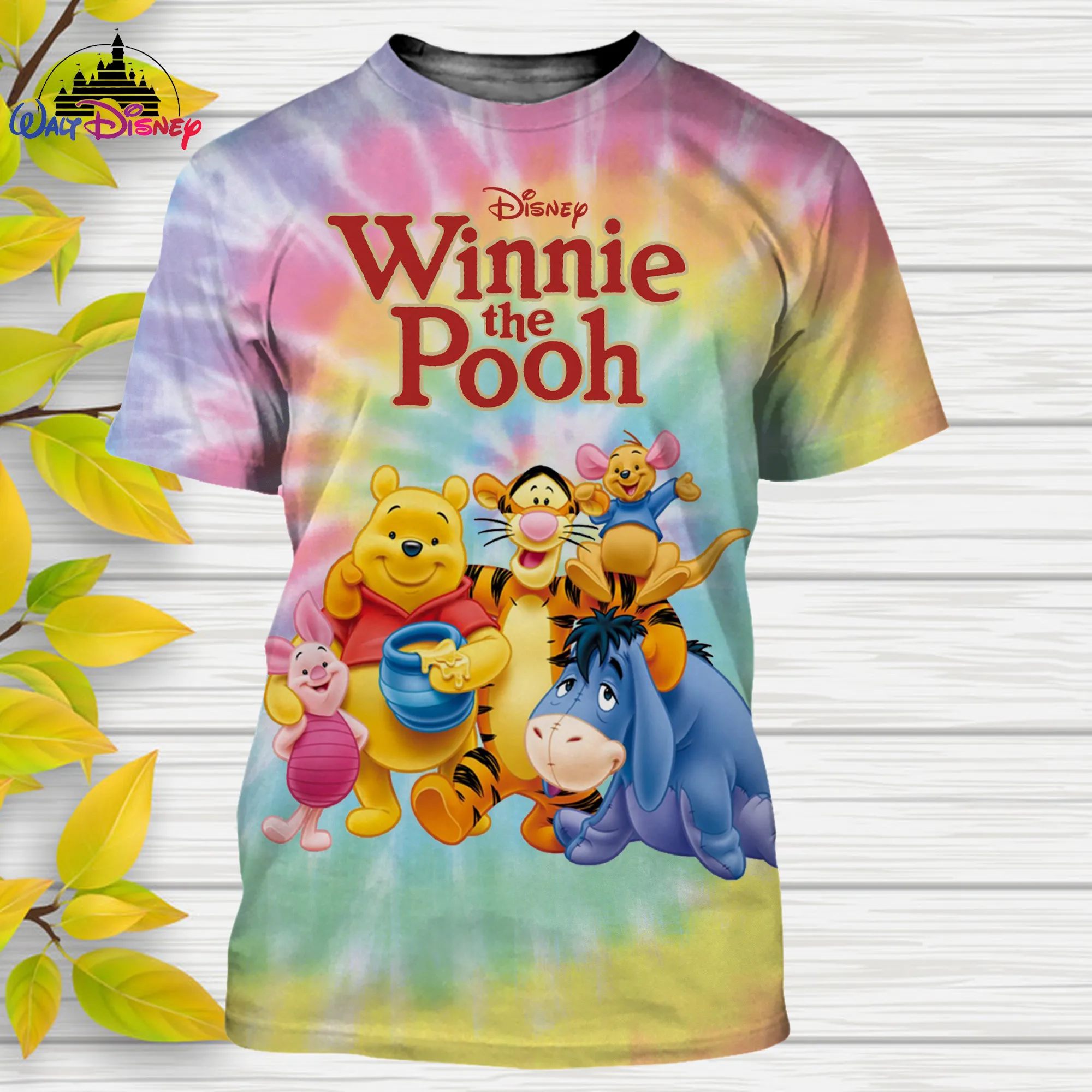 

Winnie the Pooh Tigger Eeyore Cartoon Disney men women t shirt casual style 3D print Summer Casual Streetwear Tee Tops
