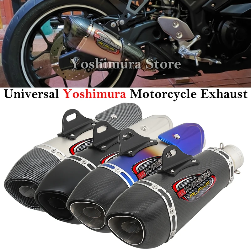 Универсальный 51 мм выхлопной углеродный глушитель Yoshimura из нержавеющей стали GP