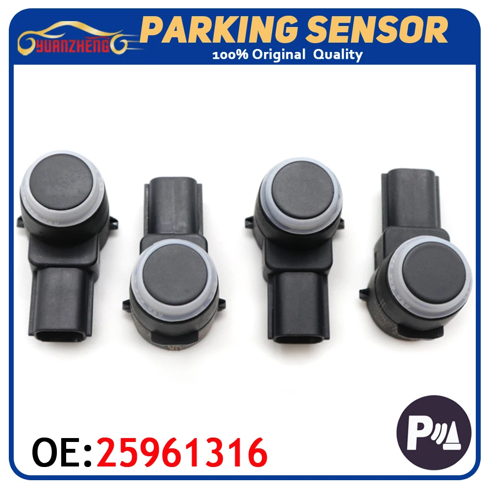 

4x Car PDC Parking Sensor Bumper Reversing Radar 25961316 Fit For Buick Lucerne Cadillac Escalade Chevrolet Silverado GMC Sierra