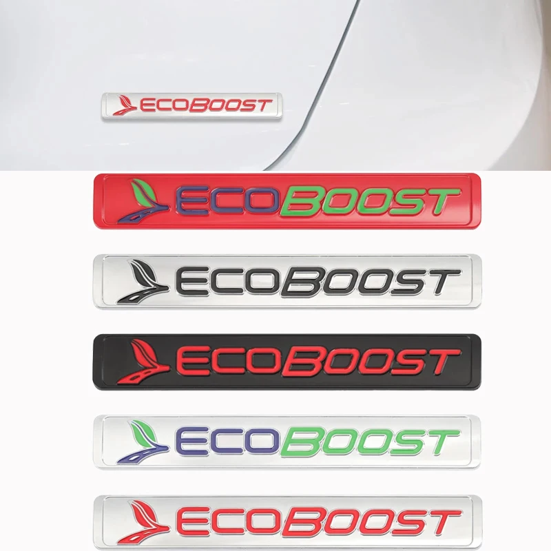 

For Ford Focus2 3 4 Fiesta Kuga Escape Mondeo Edge Ecosport Accessories Car Styling 3D Metal Ecoboost Sticker Emblem Badge Decal