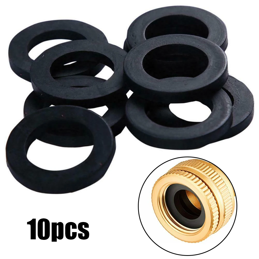 

10pcs Shower Hose Seal Rubber Washers 1/2\" Pipe Bathroom Tap Washers Sealing Ring 19mm Bathroom Accessories