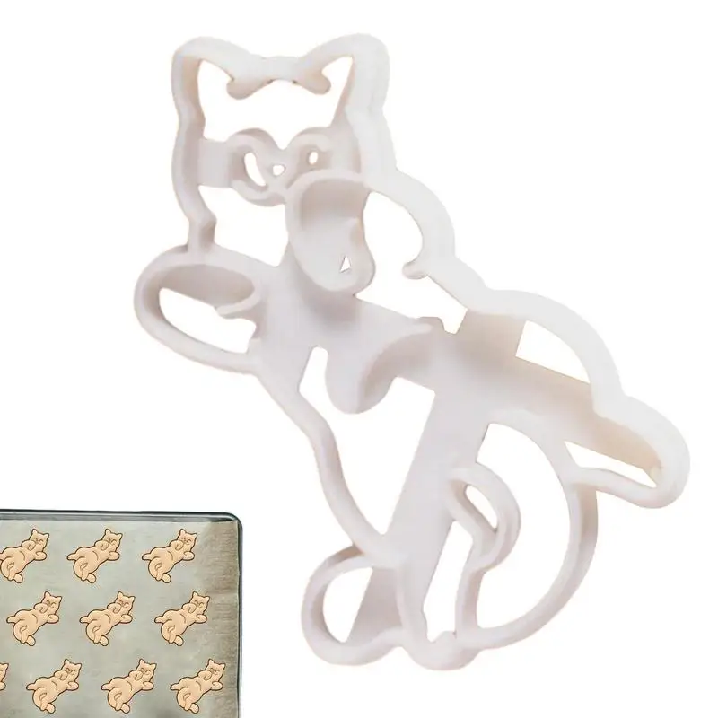 

Cat Shape Print Cartoon Cookie Cutters DIY Biscuit Cookie Mold Stamp Bakeware DIY 3D Biscuit Hand Fondant Mold Baking Tools