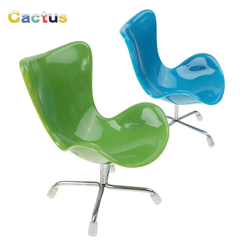 

1/6 Миниатюрная пластиковая форма в виде лебедя для стула, мебель для гостиной, декор для 1/6 кукольного дома, игрушки «сделай сам» для кукольн...