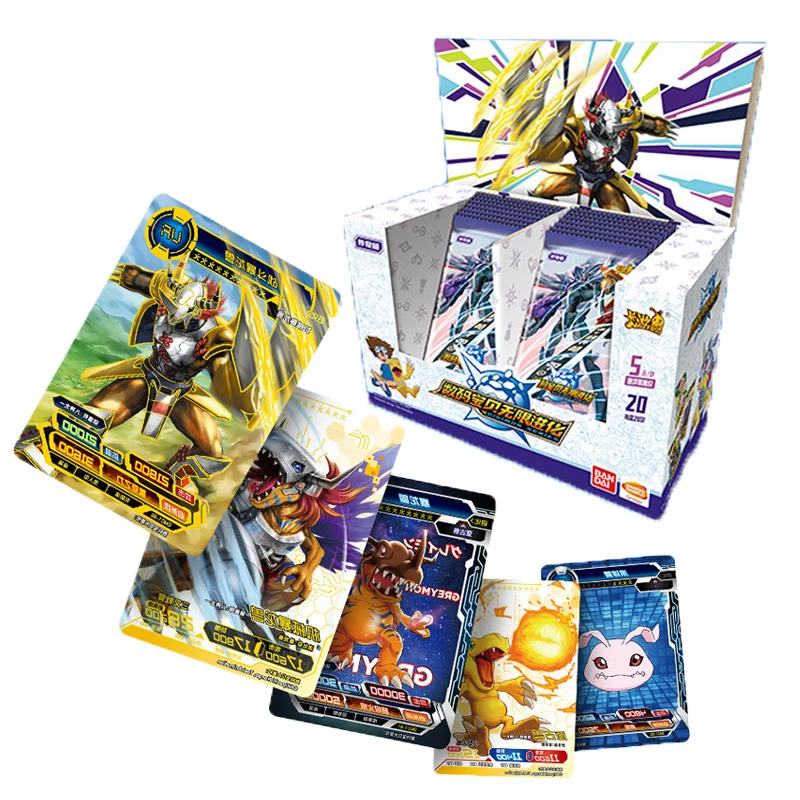 

Original Digimon Card Anime Character Omegamon Collection Transparent Flash Card Table Toy Exchange Game Child's Birthday Gift