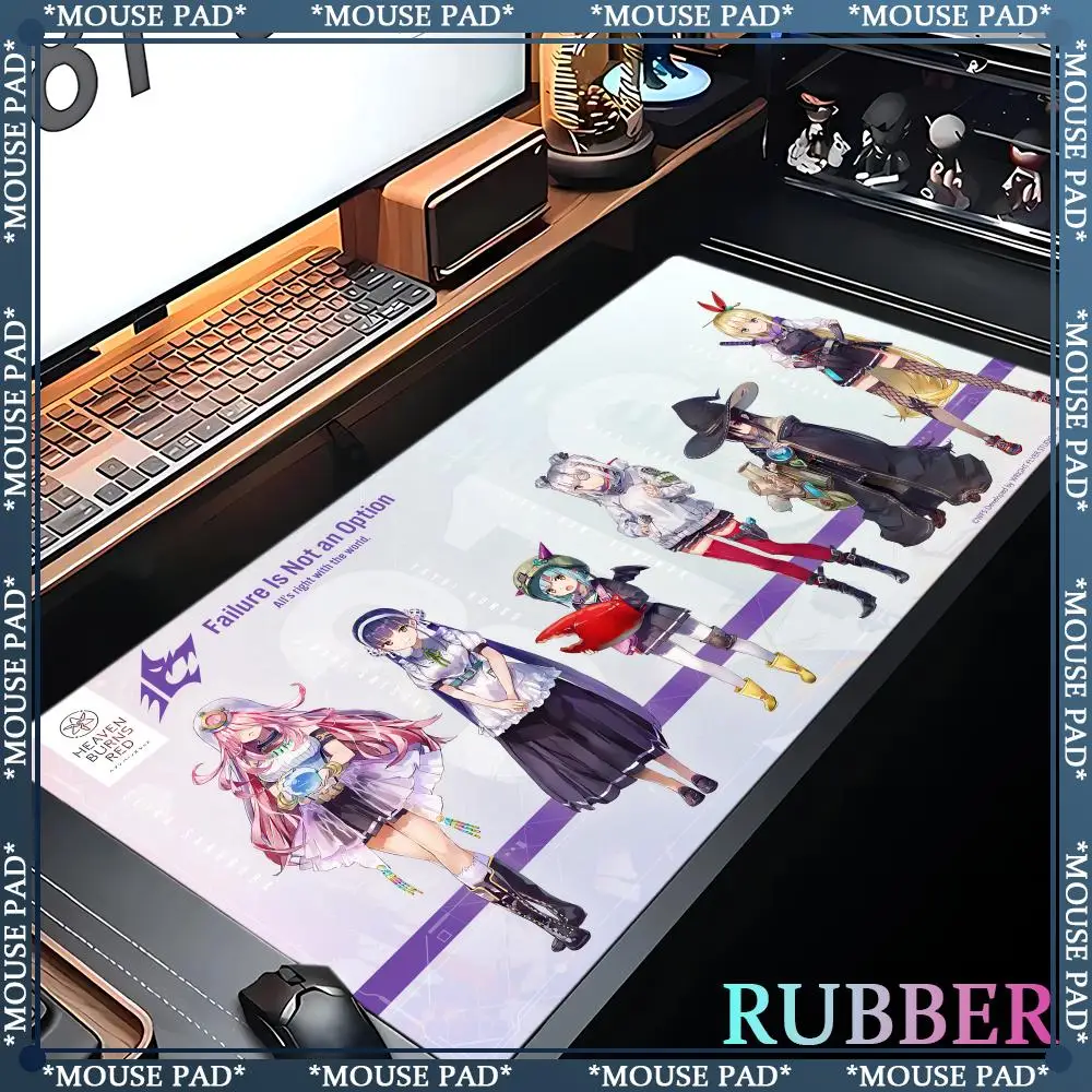 XXL90x40cm H-Heaven Burns Красный резиновый коврик для мыши Tapetes de Mesa Teclado Borracha Kawai Tapete Antiderrapante