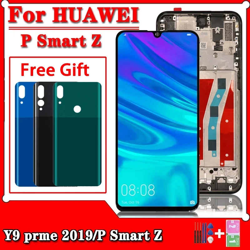 ЖК-дисплей для Huawei P Smart Z диагональю 6 59 дюйма с сенсорным экраном и дигитайзером в