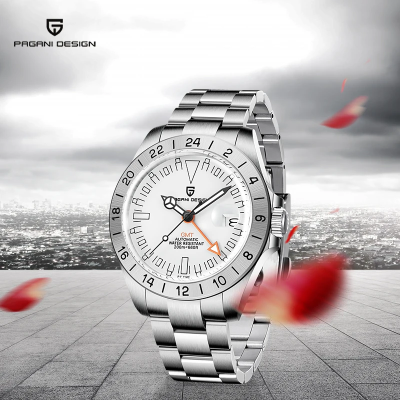 

PAGANI DESIGN Top Luxury Men's Automatic Mechanical Watch 42mm GMT Pointer 200m Waterproof Sapphire Glass Relogio Masculino New