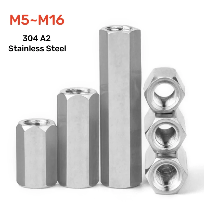 

Соединительные гайки из нержавеющей стали M5 M6 M8 M10 M12 M14 M16