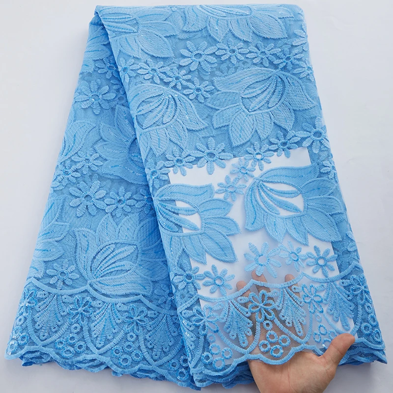 

Африканская сетчатая кружевная ткань с блестками 2022 Высокое качество сетка кружева французский Тюль Кружева Ткань 5 ярдов нигерийское кружево для свадьбы Y3028