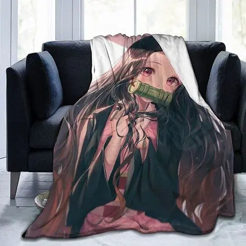 

Anime Blanket Super Soft Flannel Throw Blanket 3D Printed Comfort Bedding for Sofa All Season 50x60 in