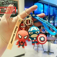 marvel avengers spider man captain america couple keychain men and women cute chain doll bag pendant