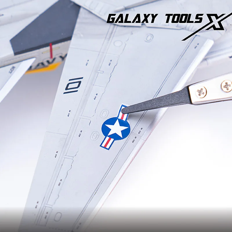 Galaxy T10A08-10 антистатические высокоточные пинцеты для наклеек пластиковые военные