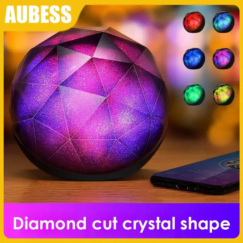 

Usb Subwoofer Portable Hands-free Ball Lamp Tf Card Mini For Birthday Gift For Pc Phone Music Sound Column Retro Tws Gift