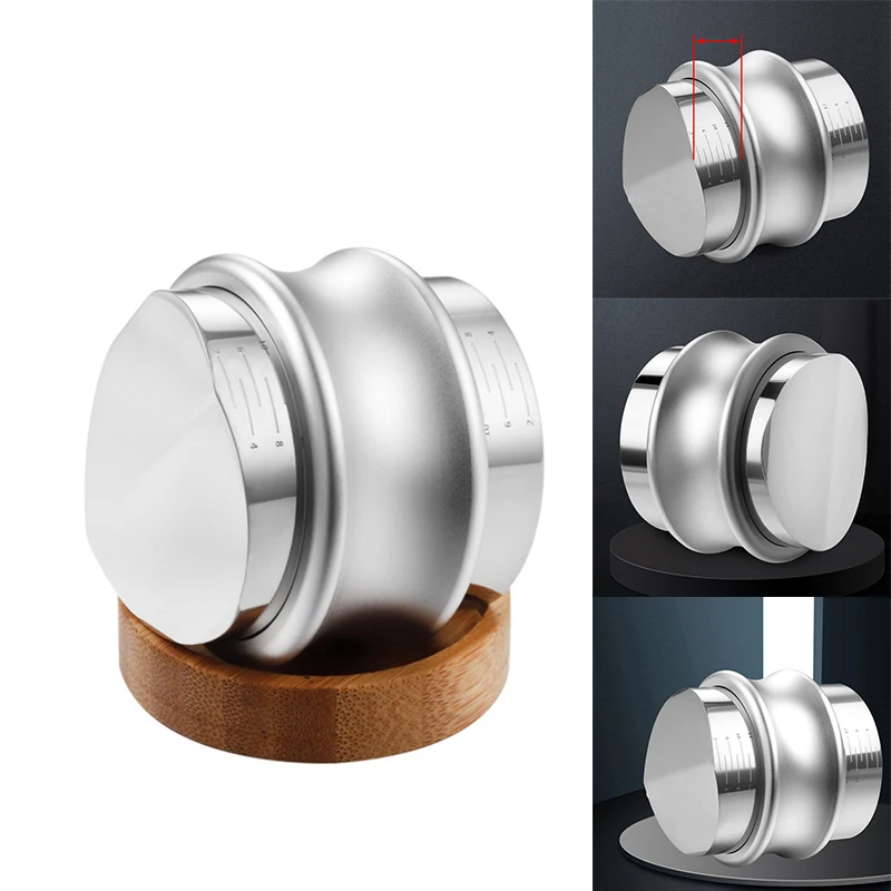 

Coffee Distributor And Tamper/Leveler,Dual Head Coffee Leveler,Adjustable Depth Espresso Hand Tamper