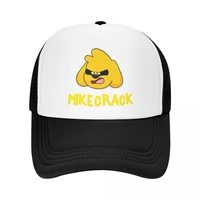 punk unisex anime cartoon mikecrack baseball cap adult adjustable trucker hat men women outdoor sun hats snapback caps