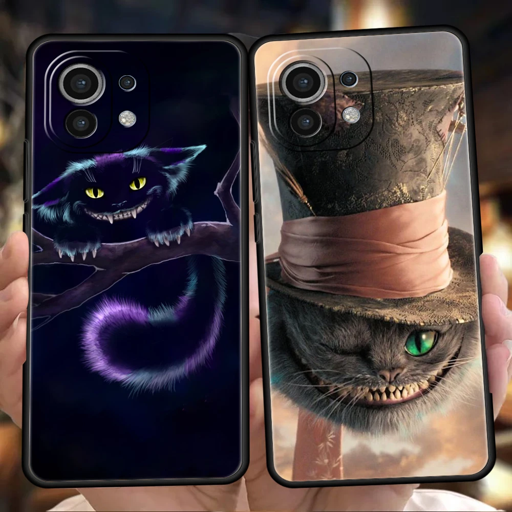 

Heshire Cat Phone Case for Xiaomi Poco F3 X3 X4 GT NFC M3 M4 Mi 12 9T 11 Ultra 11X 11i Note 10T Pro Lite 5G Silicone Cover Coque