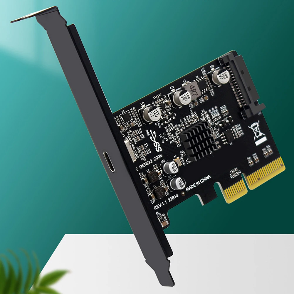 USB PCIE-карта Type C PCI-Express на 3 2 Gen карта расширения 20 Гбит/с PCI Express X4/X8/X16 Gen2 плата