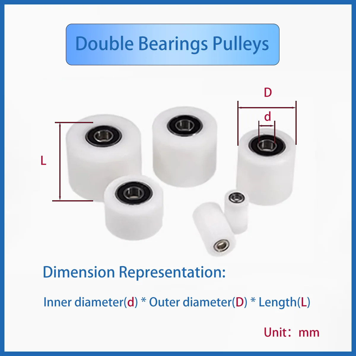 

Металлические шкивы с двойными подшипниками