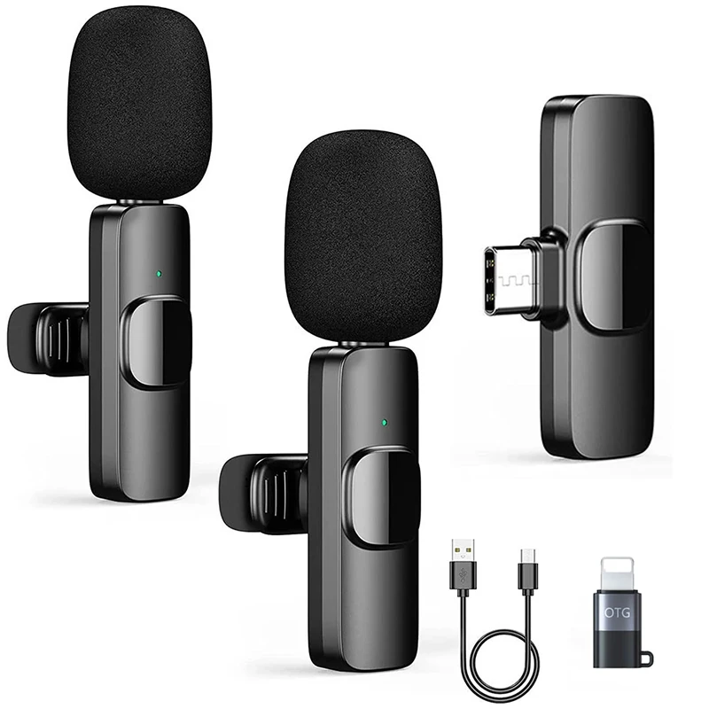 

Портативный петличный беспроводной микрофон, шумоподавление, Автоматическое Сопряжение, для iOS, Android, ПК, для записи, YouTube, прямых трансляций,...