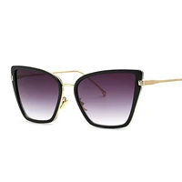 2022 cateye sunglasses women brand design vintage female retro cateye sun glasses 2021 for women oculos de sol uv400 eyewear