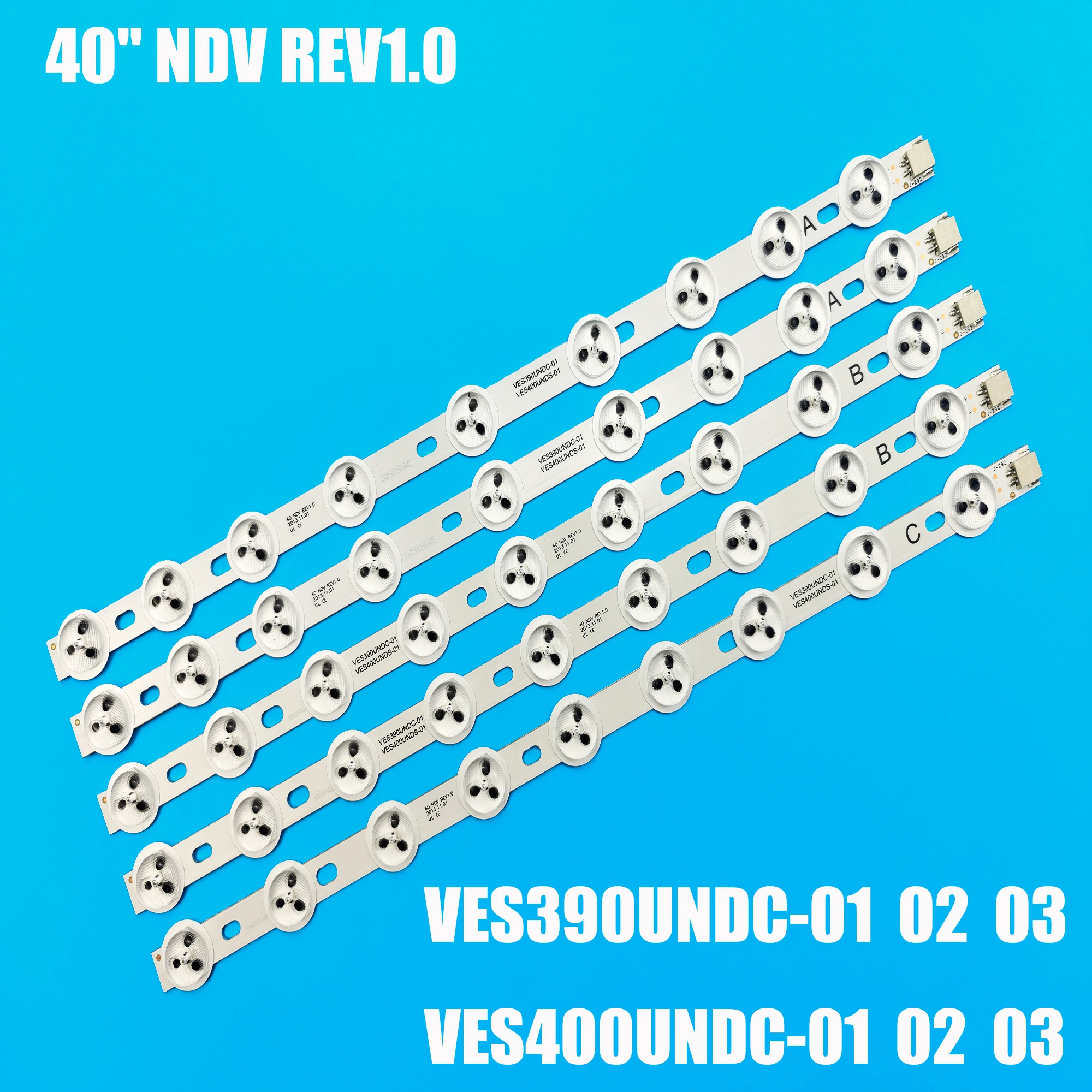 

Лента светодиодной подсветки для 40 дюймов NDV REV1.0 40L3433DG VESTEL VES390UNDC-01 39FLHY168D 39PF3025D 39FHD-CNOV VES400UNDS-02 LC-39LD145K