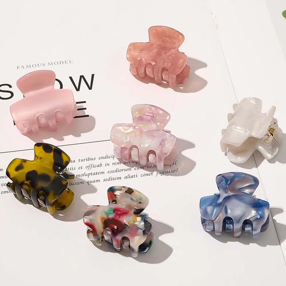 

Simple Girls Small Women Acetate Hairpins Hair Accessories Barrettes Hair Claw