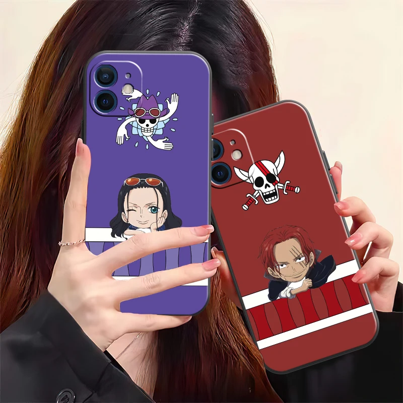 

One Piece Anime Phone Case For iPhone X XS XR XS Max 11 11 Pro 12 12 Pro Max For iPhone 12 13 Mini Back Funda Coque