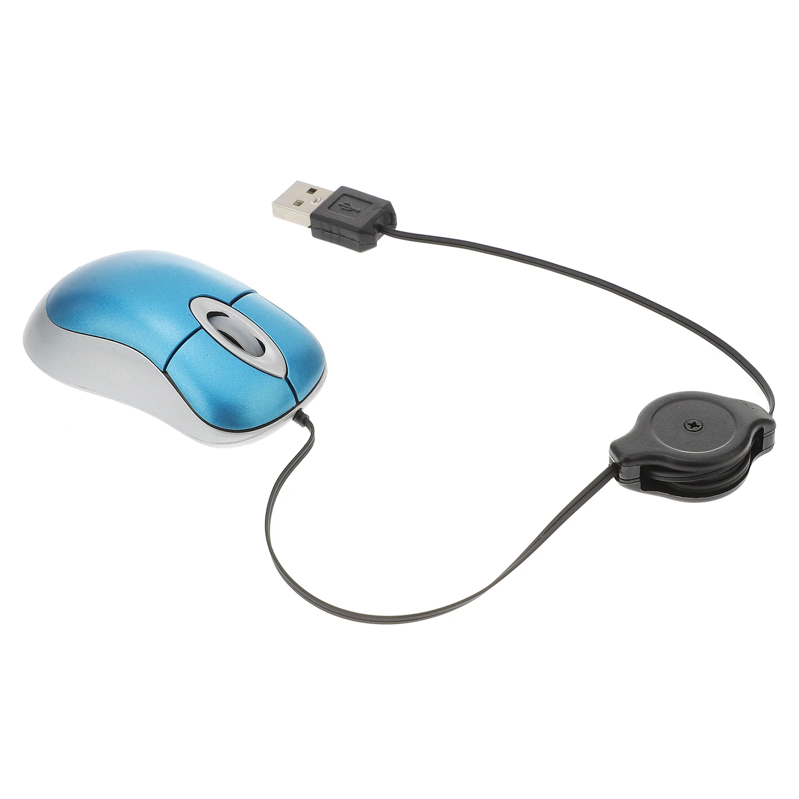

Mini Compact Travel Optical Retractable Cord Plug and Play for Apple Dell Lenovo Windows