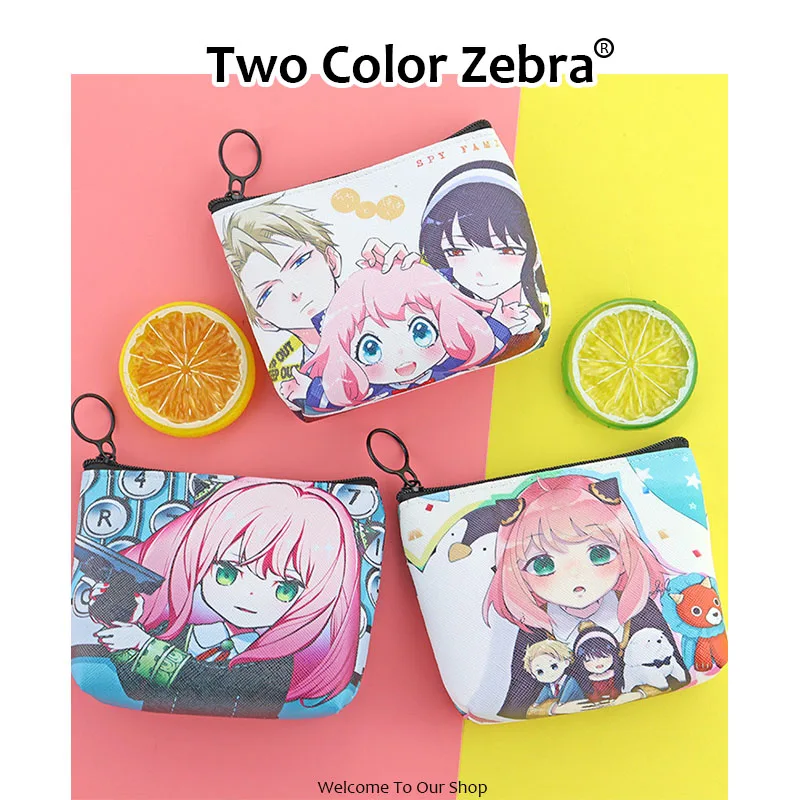 

Anime Spy X Family Penny Purse Anya Yor Forger Demon Slayer Cartoon Coin Bag Change Wallet Anime Student Storage Bag Wallet