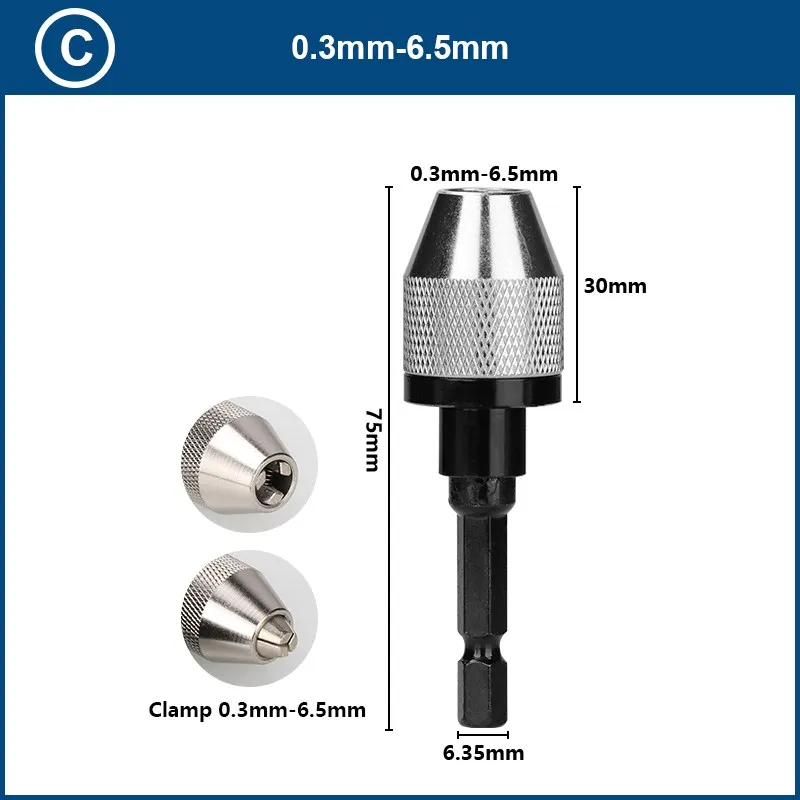 

xcan Бесключевой патрон для дрели CMCP 0,3-3,4/6,5/8 мм