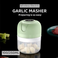 electric kitchen chopper garlic masher meat grinder mini food garlic vegetable chopper crusher rechargeable food processor