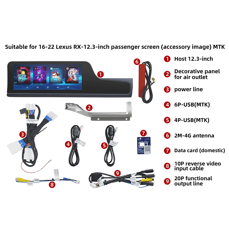 Модернизированный Copilot Smart Screen Carplay GPS для Lexus RX RX300 RX350 2016 2022 автомобильный
