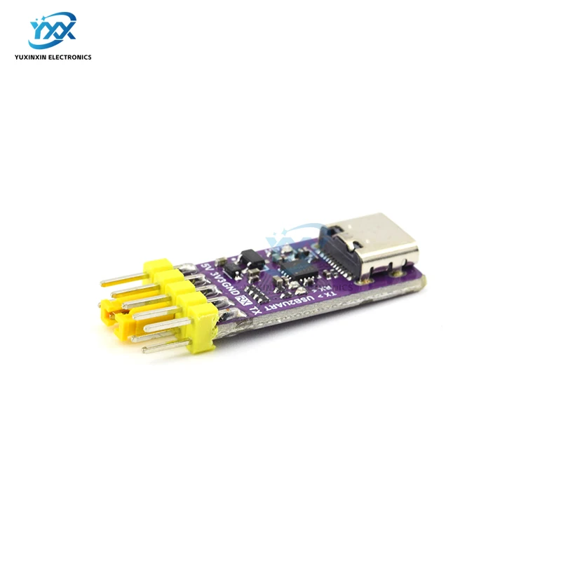 Фото Модуль USB-трансивер CH343P (1/3/5/10 шт.) с интерфейсом Type-C, 6 Мбит/с, 5В/3.3В, TTL UART для отладки, прошивки и загрузки (замена CH340) №2
