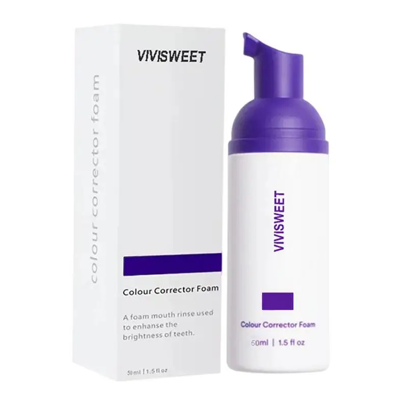 

Color Corrector Purple Toothpaste Teeth Brightening Booster With Purple Color Tooth Colour Corrector Teeth Brightening Booster