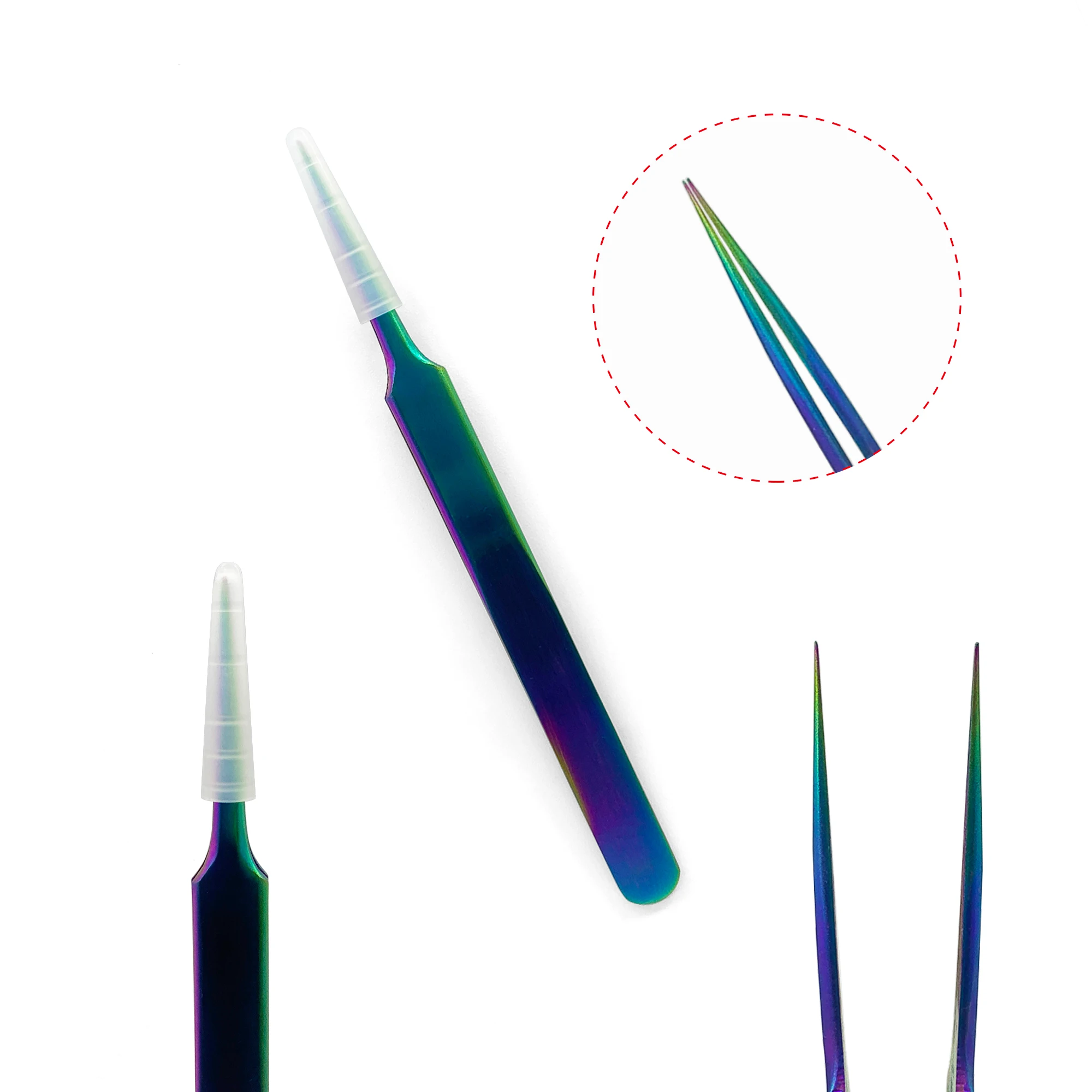 Пинцет для ресниц из нержавеющей стали антистатические принадлежности