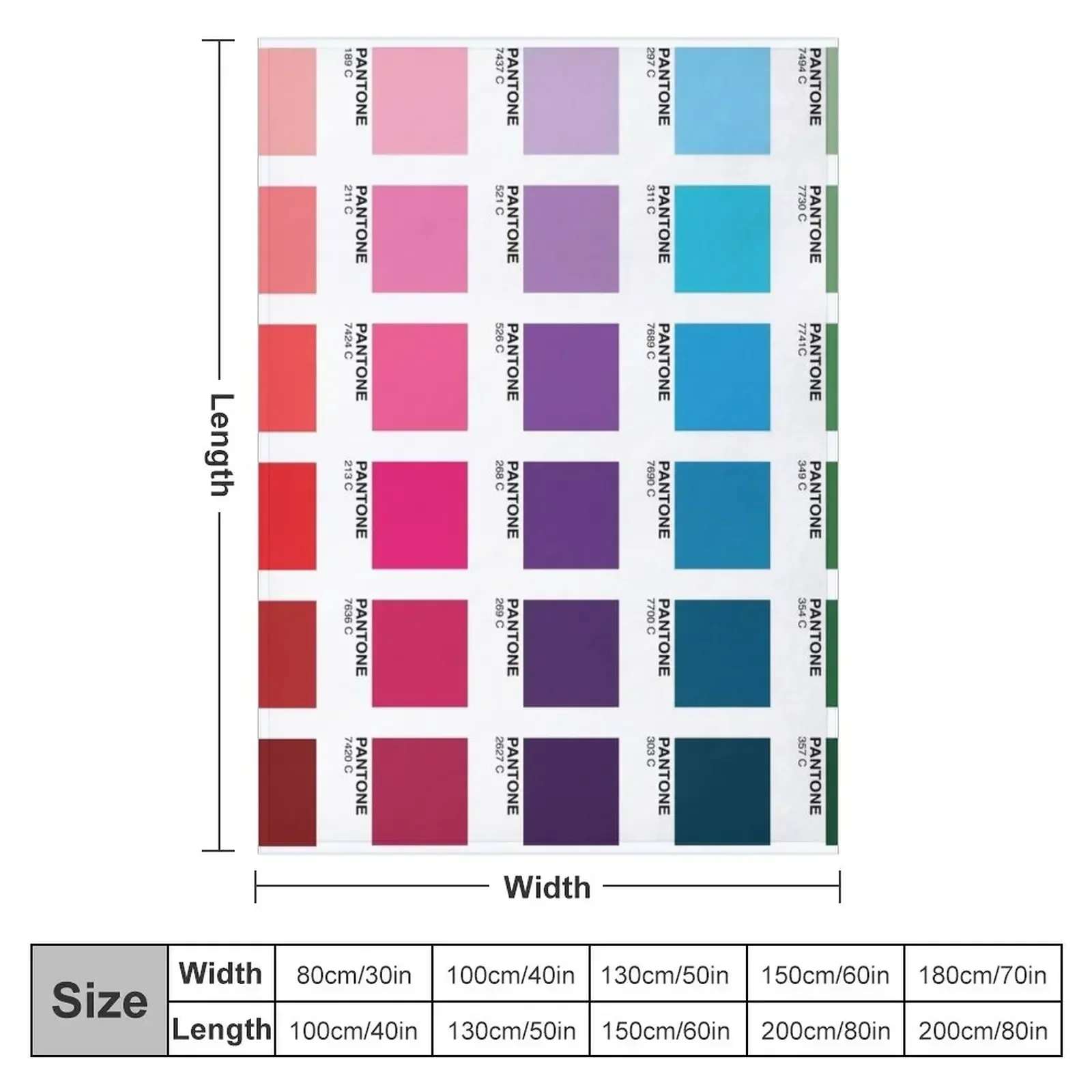 Оттенки Pantone Цвета Плед Полярная среда Декоративные диваны Термальные одеяла