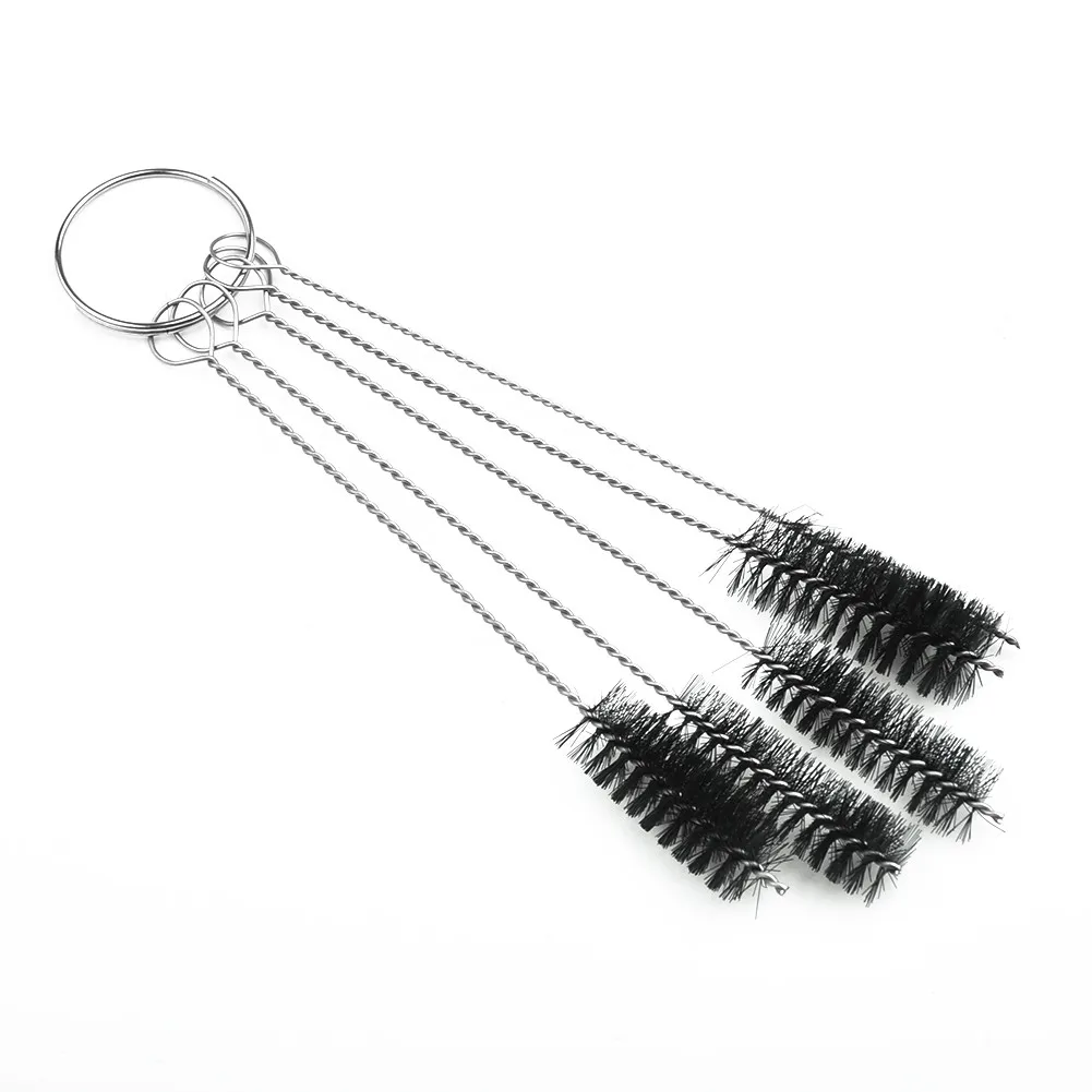 5Pcs/Set 10cm Nylon Straw Brush Cleaner Bottle Tube Pipe Small Long Cleaning Wire Brush Set