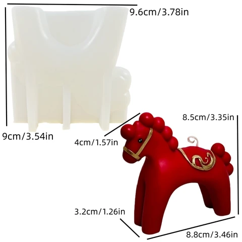 Форма для свечей силиконовая лошадь