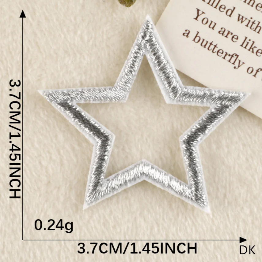 10 шт. золотая звезда сердце железо пришивные вышитые нашивки одежда шляпа сумка