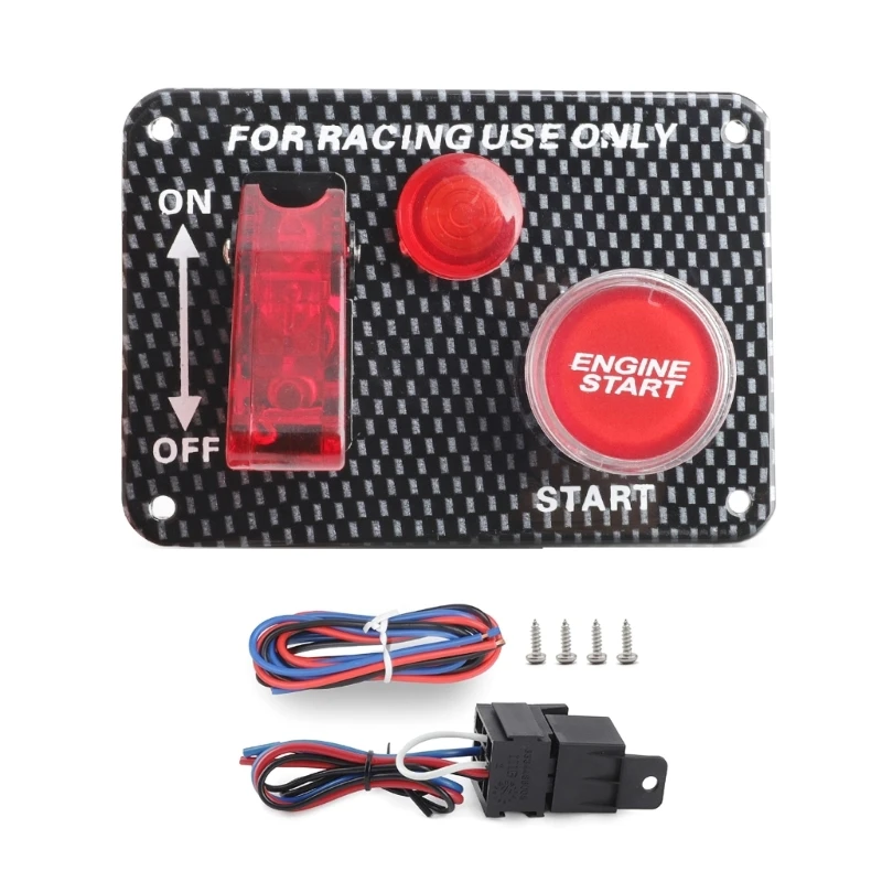 

Durable 12V 30A Car Ignition Panel with Rockers Starter Stop Button