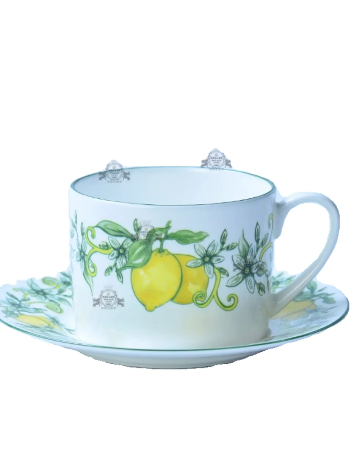 Керамическая чашка в европейском стиле из костяного фарфора набор чайных чашек и