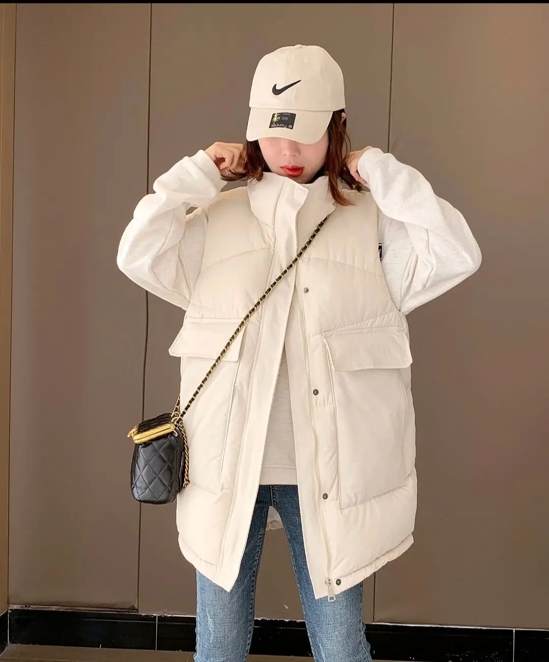 Новинка 2022 осенне-зимний женский пуховый хлопковый жилет женское пальто средней