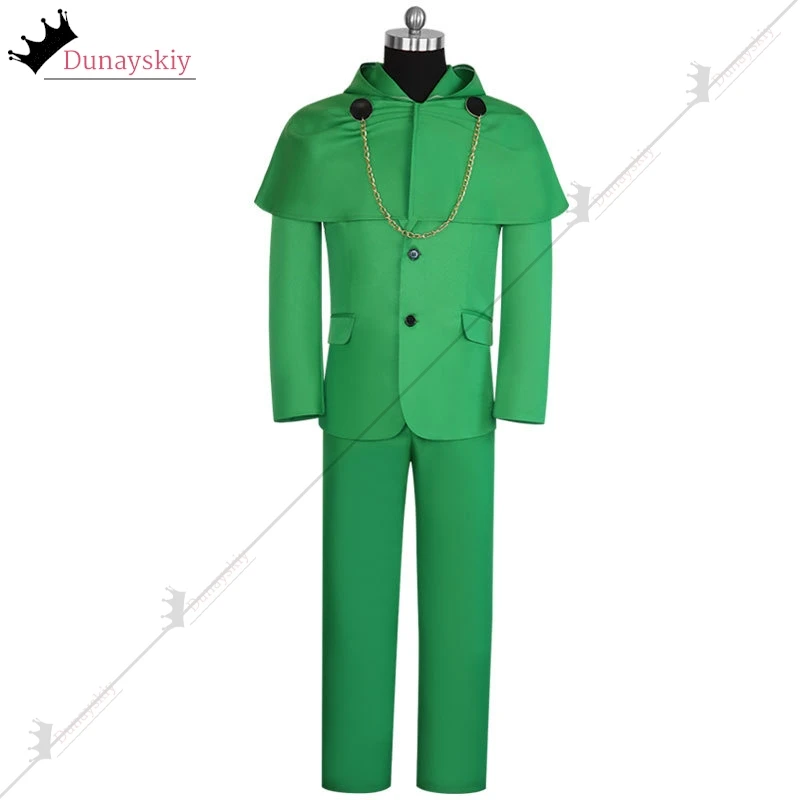 Доктор-Доom Косплей Костюм Для Взрослых Злая Академика Зеленая Униформа Пальто