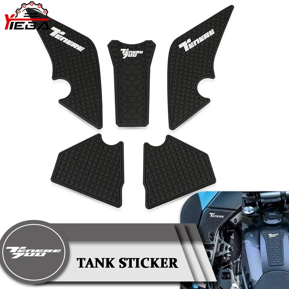 

For YAMAHA TENERE 700 T7 Rally 2019-2021 Motorcycle Parts Non-Slip Side Fuel Tank Stickers TENERE700 Waterproof Pad Stickers