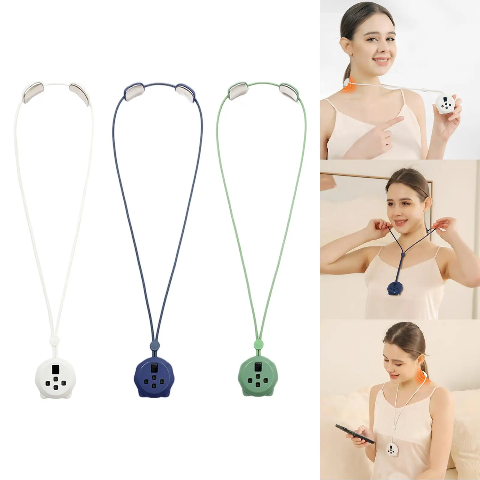 Маленький подвесной массажер для шеи микротоковый Интеллектуальный