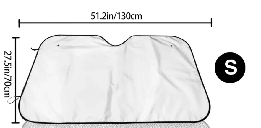 Солнцезащитный козырек для лобового стекла автомобиля грузовика 57x27 5 дюймов