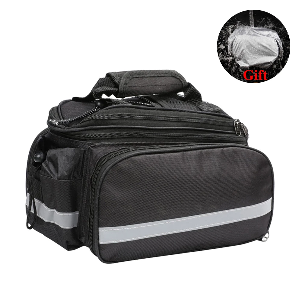 

MTB Bicycle Carrier Bag Rear Rack Bike Trunk Bag Luggage Pannier Back Seat Double Side Cycling 10-27L Bycicle Bag Durable Travel