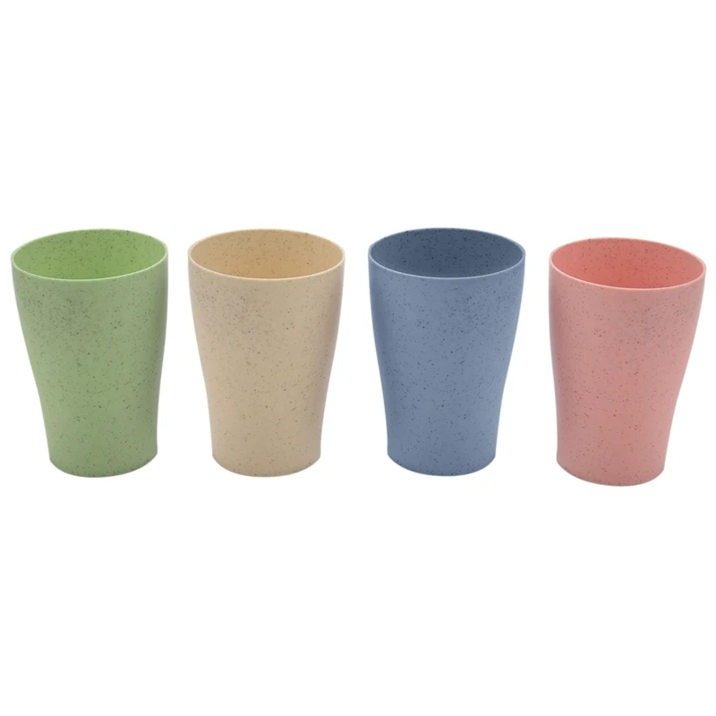 

Eco Friendly Healthy Wheat Straw Biodegradable Mug, Cup For Water, Coffee, Milk, Juice, Tea (4Pcs )