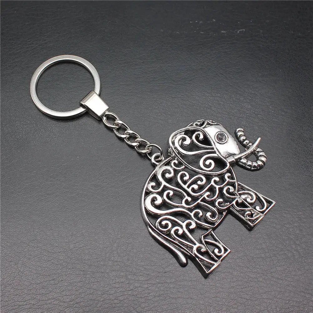 1 шт. Брелоки-подвески в виде слона автомобильные аксессуары ювелирные изделия