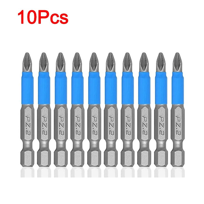 

Набор магнитных бит для отвертки Philips и Pozidriv S2 10 шт.